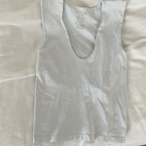 Free People Clean Lines tank- white